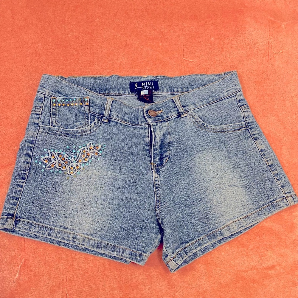 B Mine Embellished Jean Shorts
